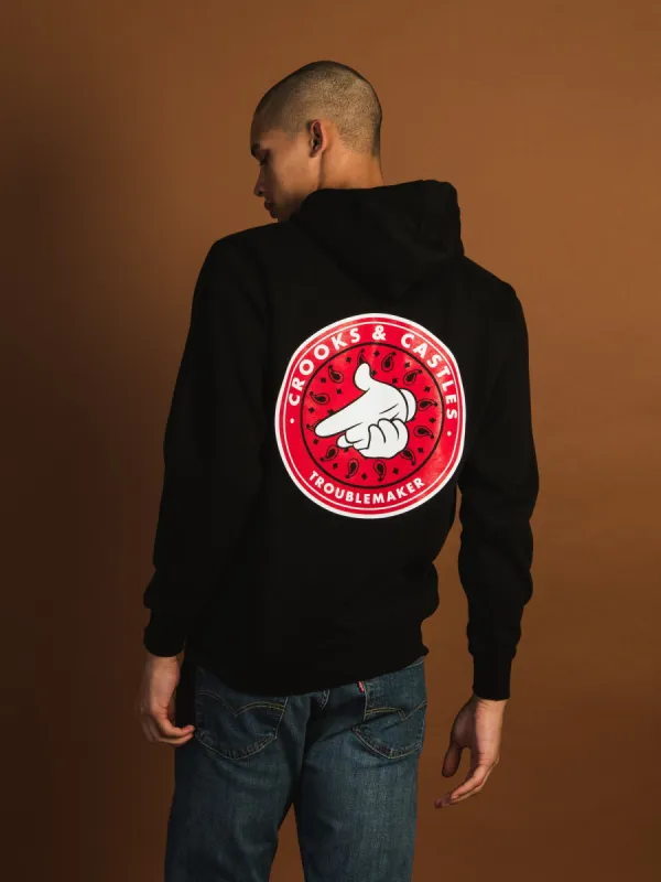 CROOKS & CASTLES AIR GUN BANDANA HOODIE sold by Boathouse