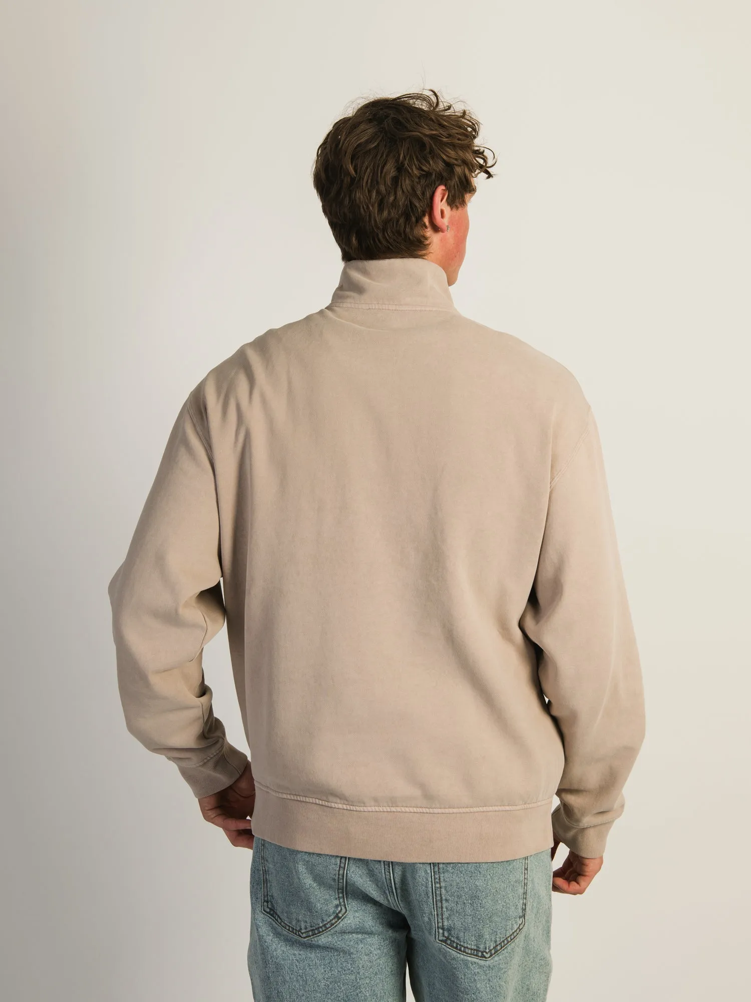 KOLBY RELAXED FIT QUARTER ZIP - PEBBLE sold by Boathouse product image thumbnail 3