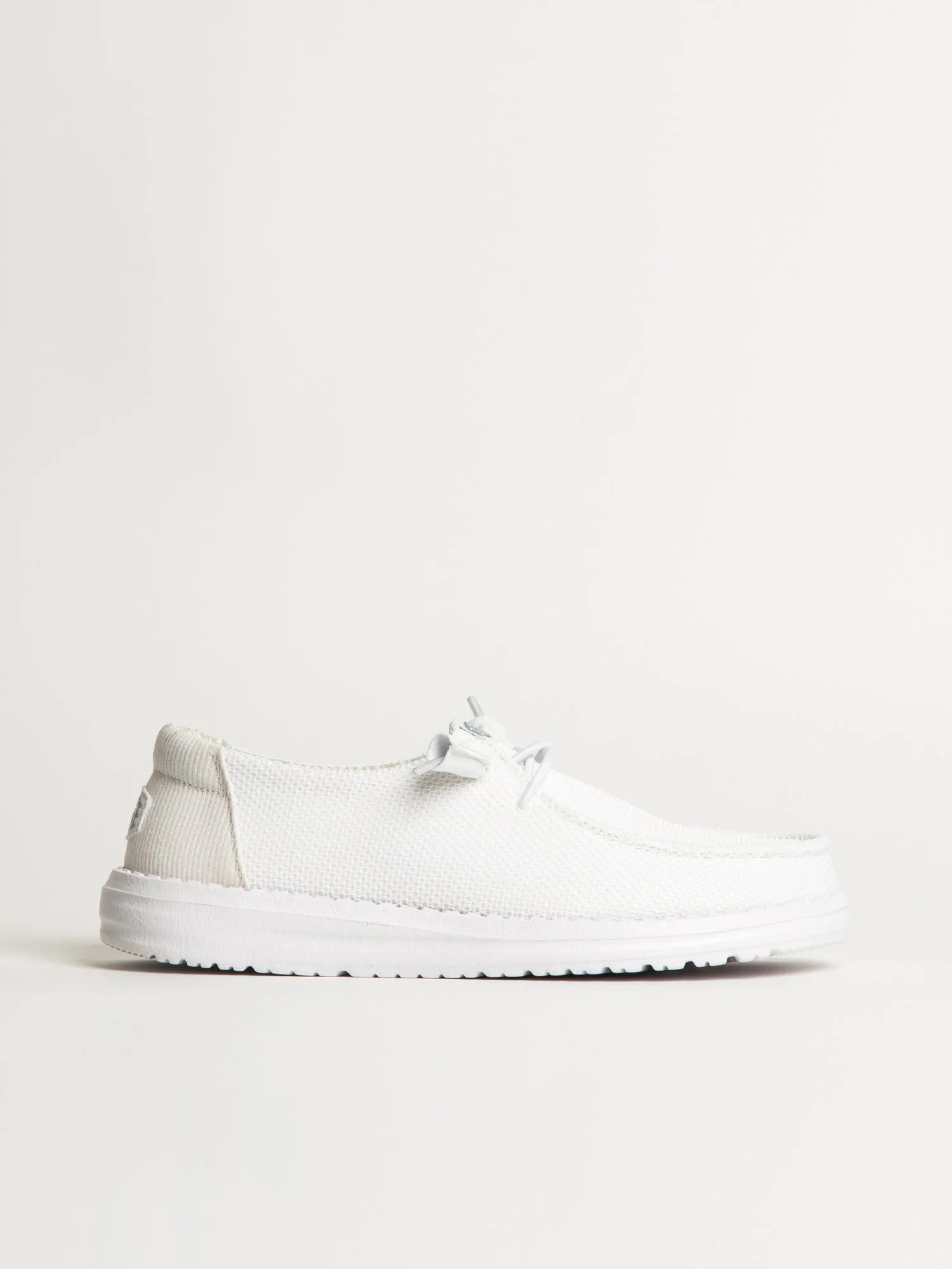 WOMENS HEYDUDE WENDY STRETCH SOX SNEAKER - WHITE sold by Boathouse