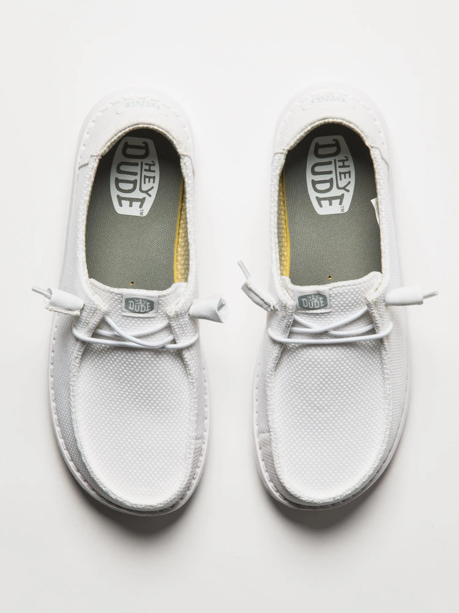 WOMENS HEYDUDE WENDY STRETCH SOX SNEAKER - WHITE sold by Boathouse product image thumbnail 4