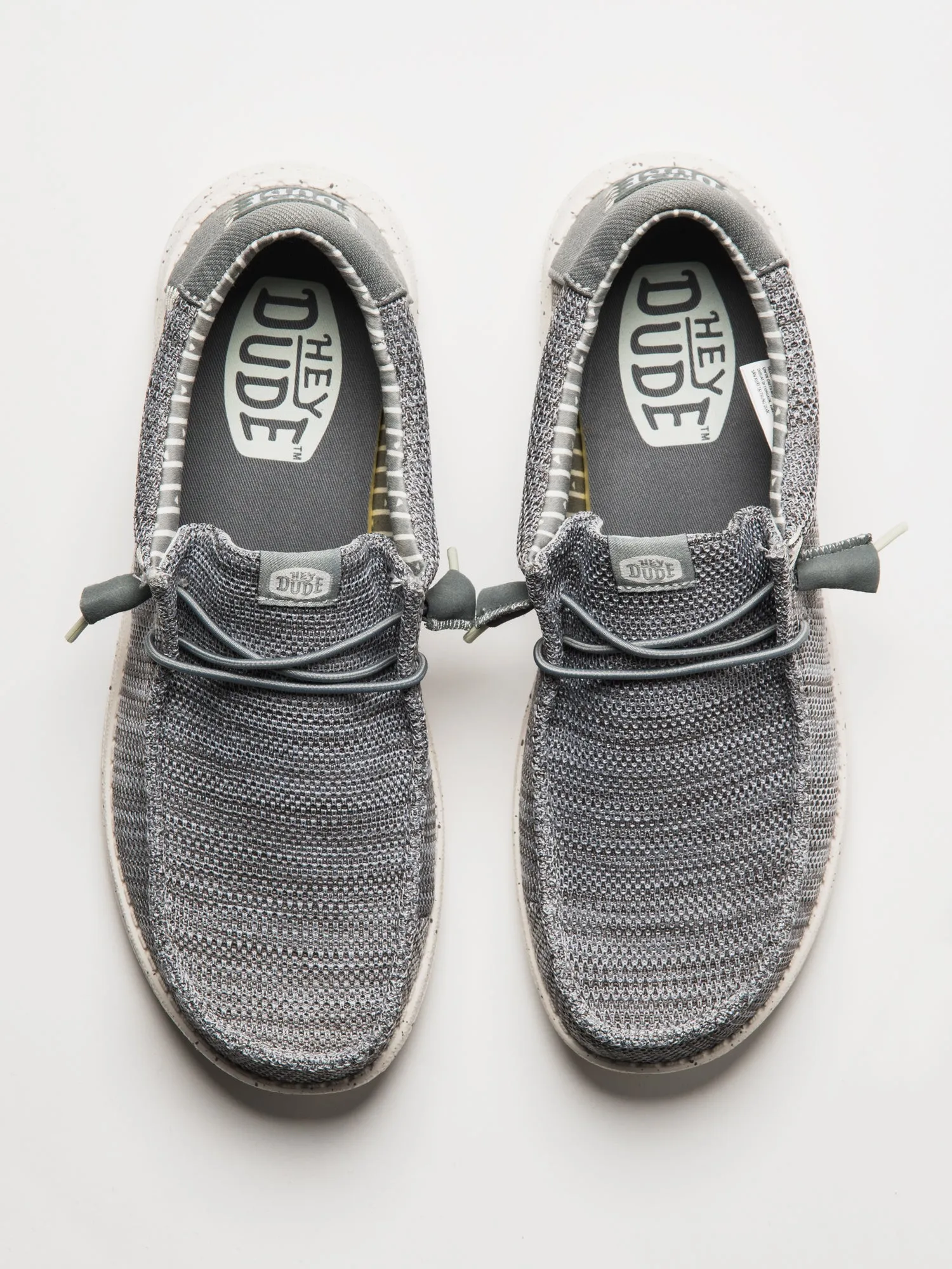 MENS HEYDUDE WALLY STRETCH SOX SLIP-ON - GREY sold by Boathouse product image thumbnail 4