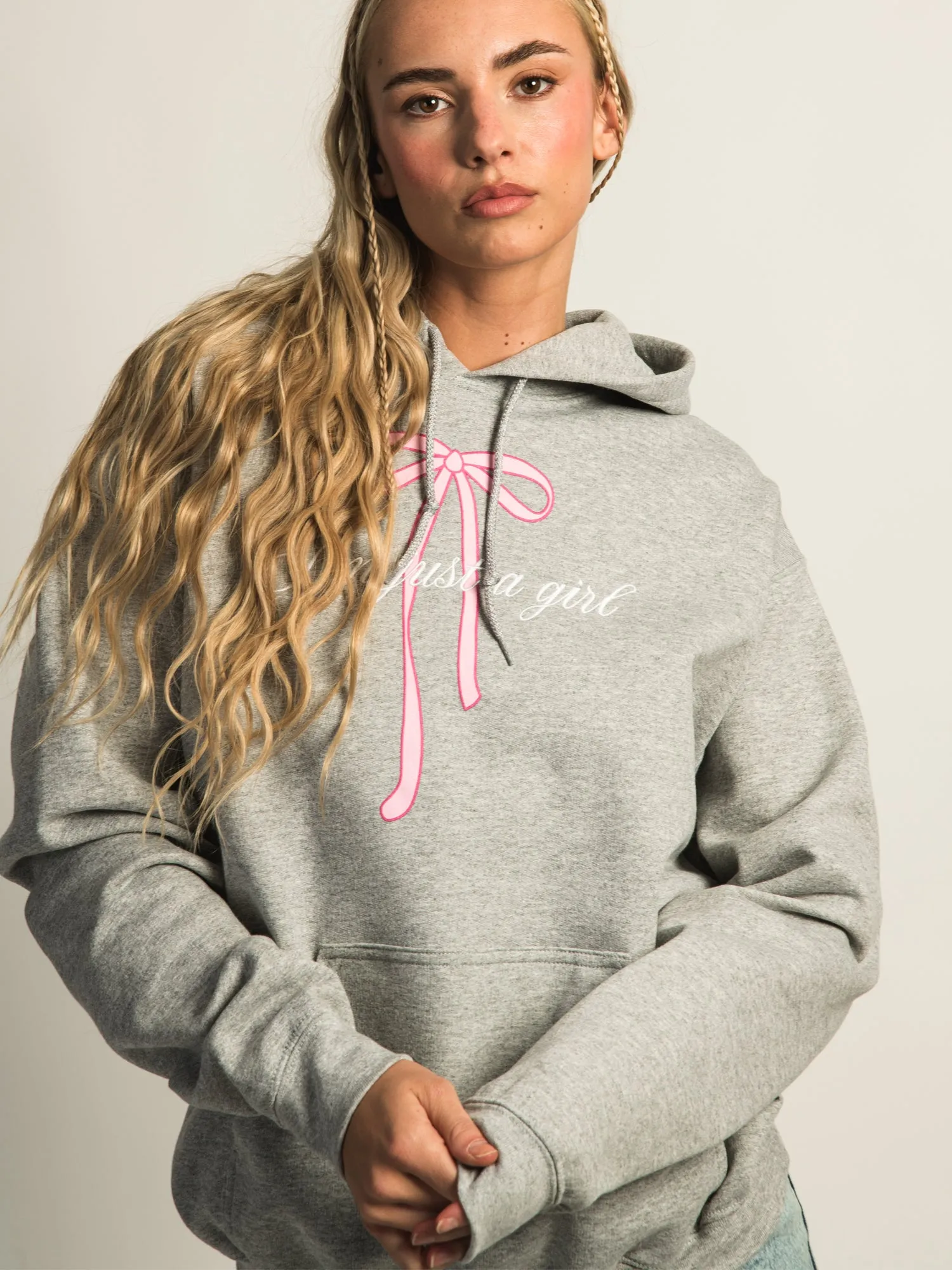 VERBAGE JUST A GIRL PULL OVER HOODIE sold by Boathouse product image thumbnail 2