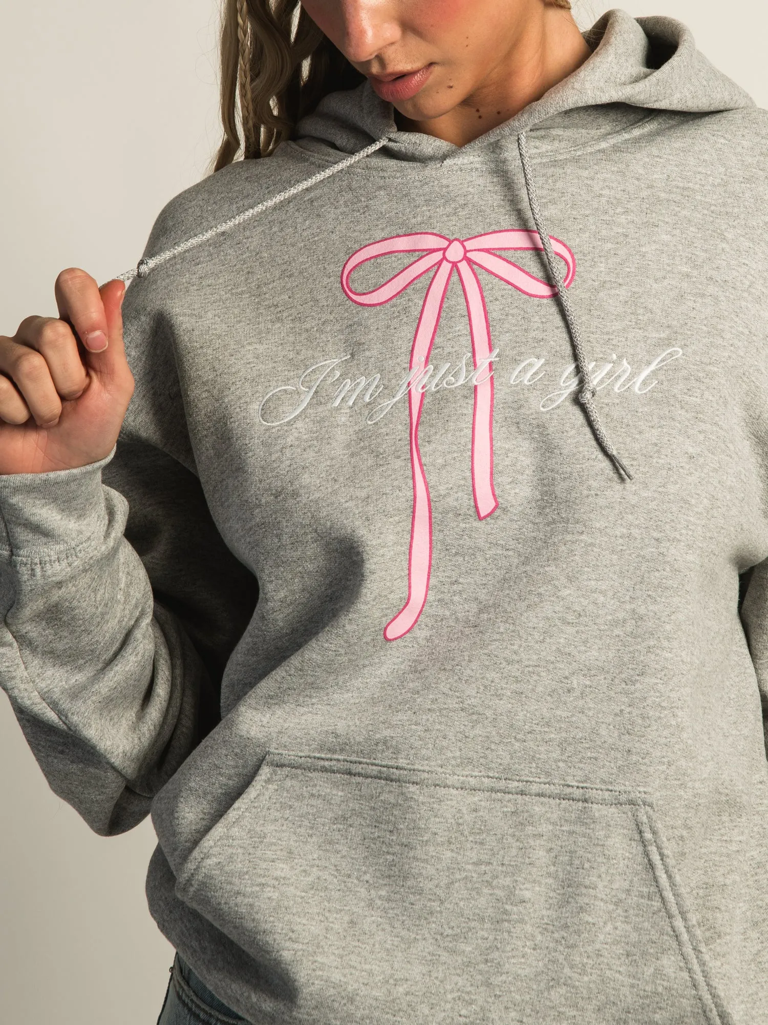 VERBAGE JUST A GIRL PULL OVER HOODIE sold by Boathouse product image thumbnail 3