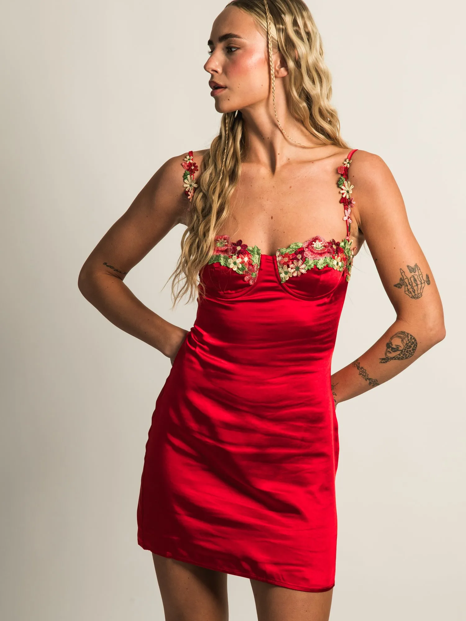 PRINCESS POLLY KENZIE MINI DRESS - RED sold by Boathouse