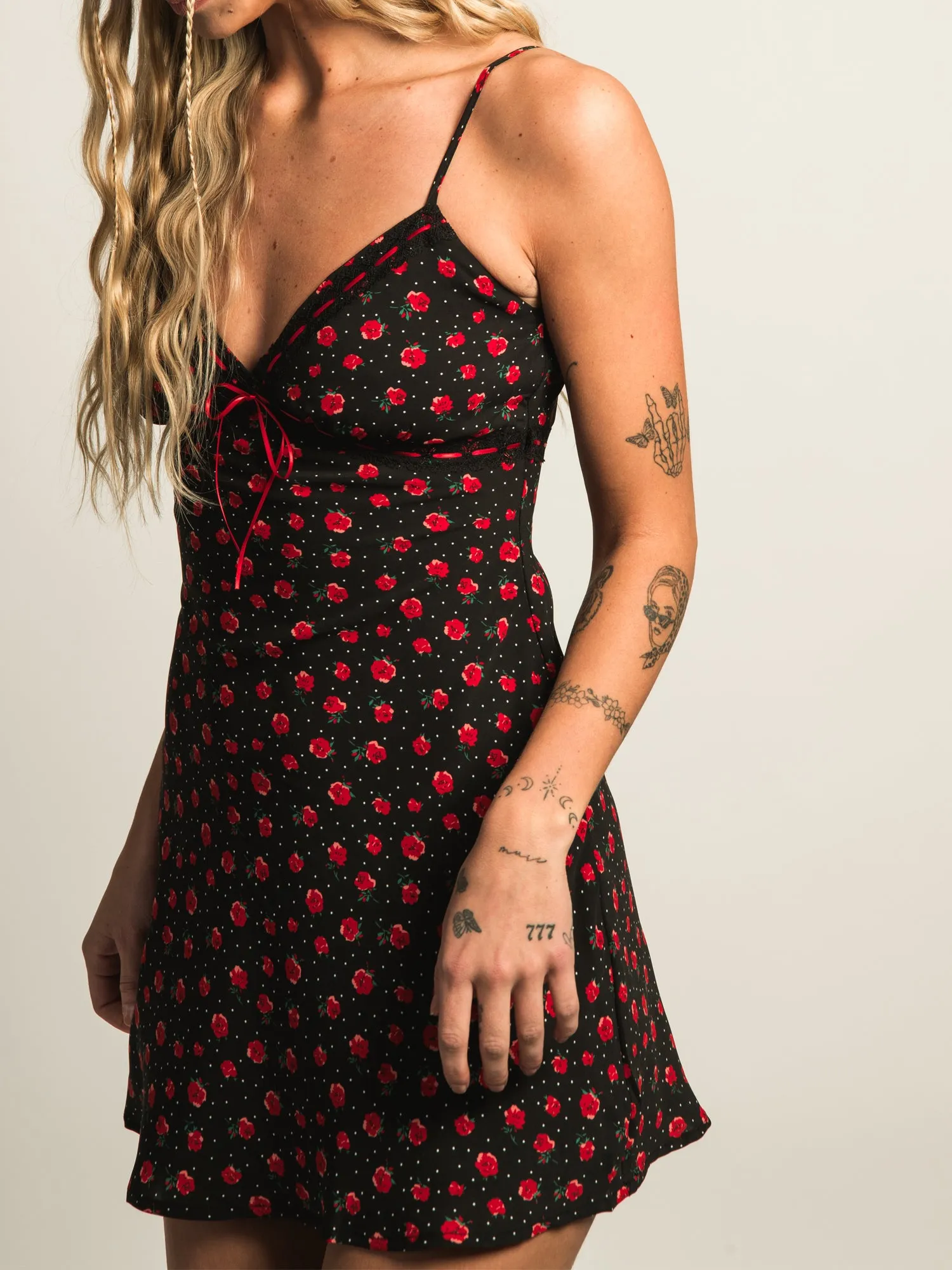 PRINCESS POLLY KARENA MINI FLORAL DRESS - BLACK sold by Boathouse product image thumbnail 5