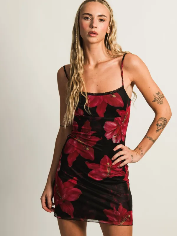 PRINCESS POLLY KELLERS MINI FLORAL DRESS sold by Boathouse