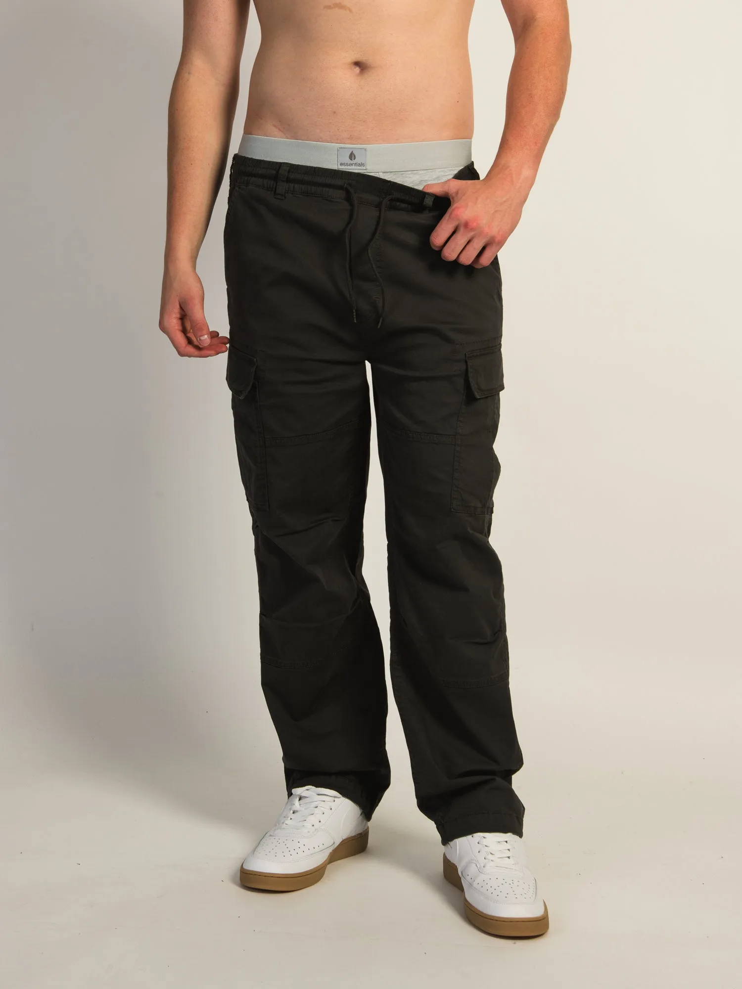 TAINTED RELAXED LIGHTWEIGHT CARGO - BLACK sold by Boathouse product image thumbnail 3