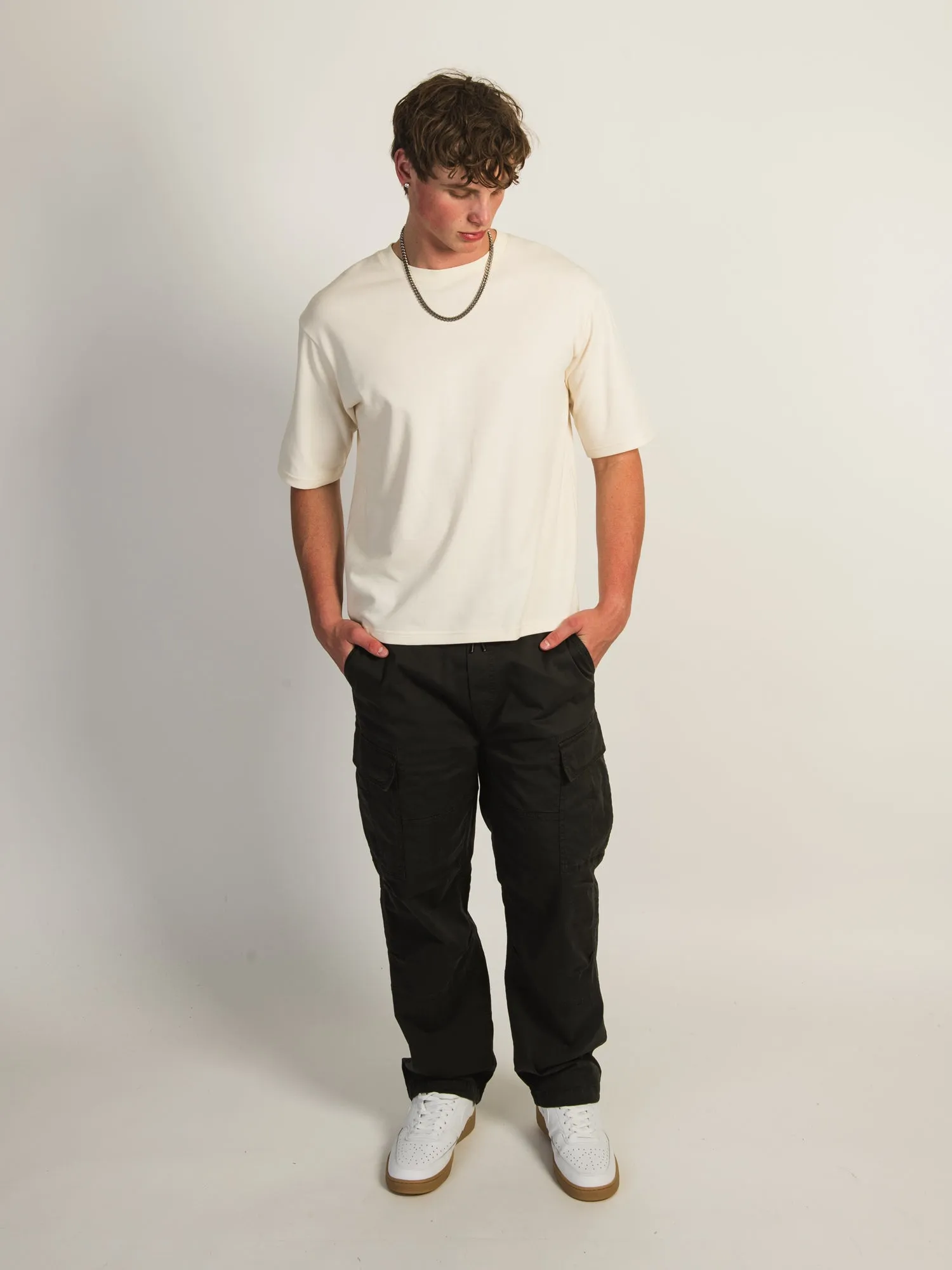 TAINTED RELAXED LIGHTWEIGHT CARGO - BLACK sold by Boathouse product image thumbnail 2