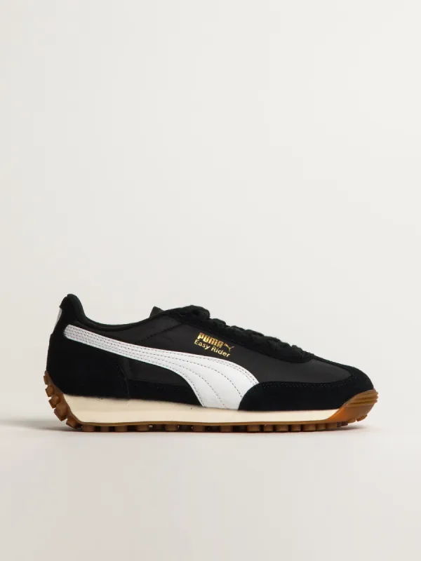 WOMENS PUMA EASY RIDER VINTAGE SNEAKER - BLACK/WHITE sold by Boathouse