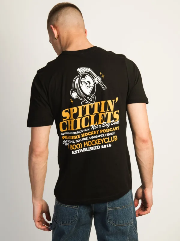 BARSTOOL SPORTS SPITTIN CHICLETS PUCK T-SHIRT sold by Boathouse
