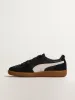 WOMENS PUMA PALERMO LEATHER SNEAKER - BLACK/FEATHER GRAY/GUM sold by Boathouse