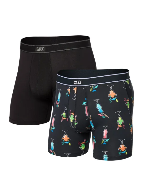 SAXX DAYTRIPPER BOXER BRIEF 2 PACK - SWIZZLES sold by Boathouse