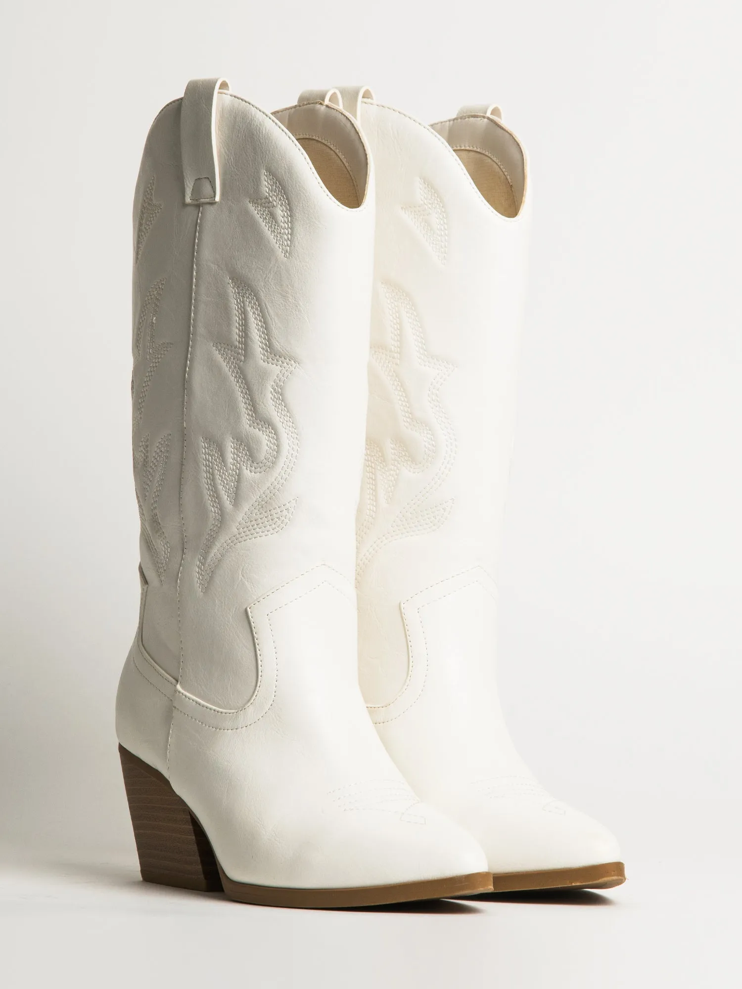 WOMENS HARLOW STASSIE COWBOY BOOTS - WHITE sold by Boathouse product image thumbnail 2