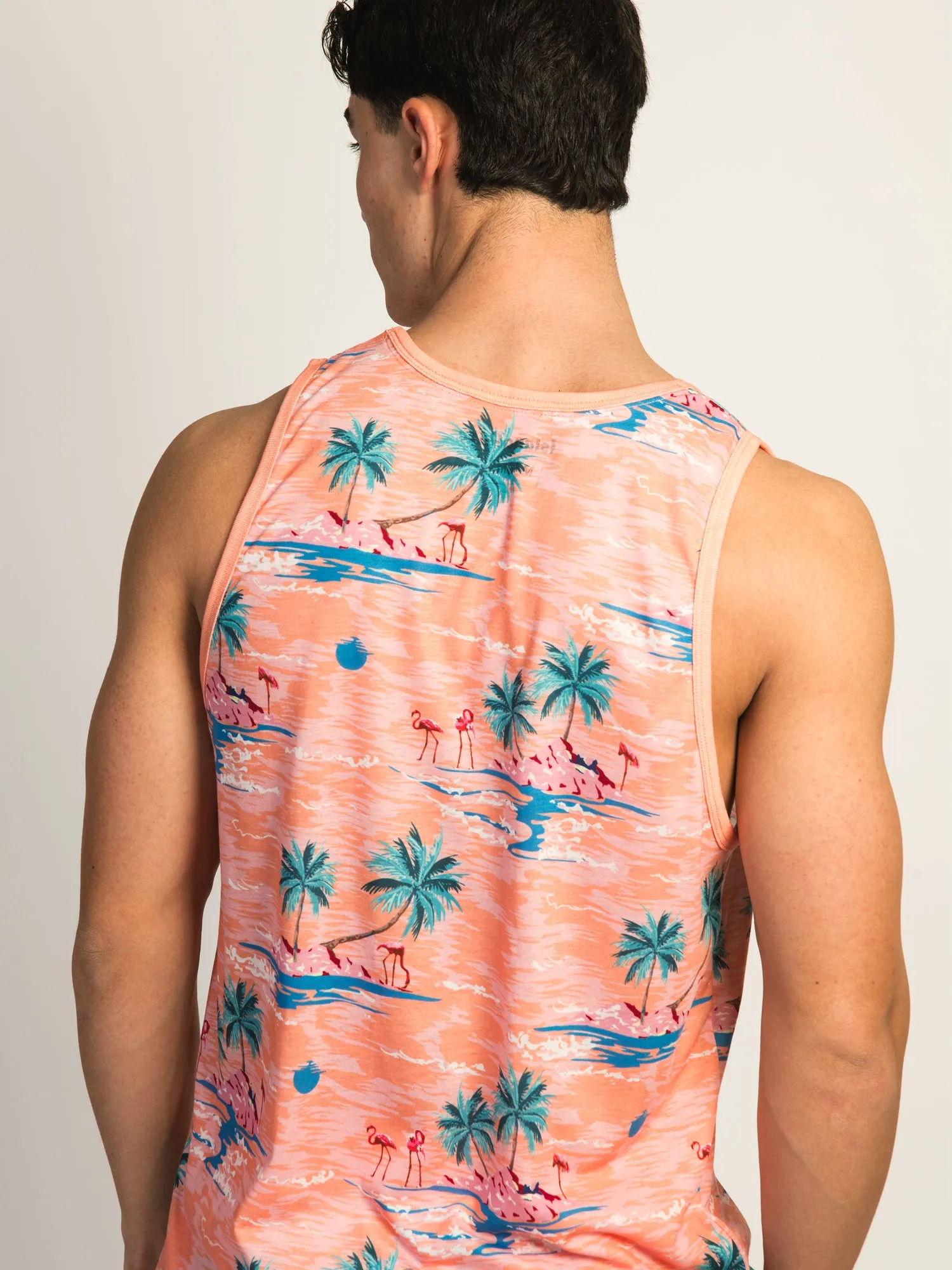 ISLAND HAZE ISLAND PALM ALL OVER PRINT TANK TOP - PEACH sold by Boathouse product image thumbnail 4