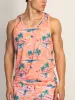 ISLAND HAZE ISLAND PALM ALL OVER PRINT TANK TOP - PEACH sold by Boathouse