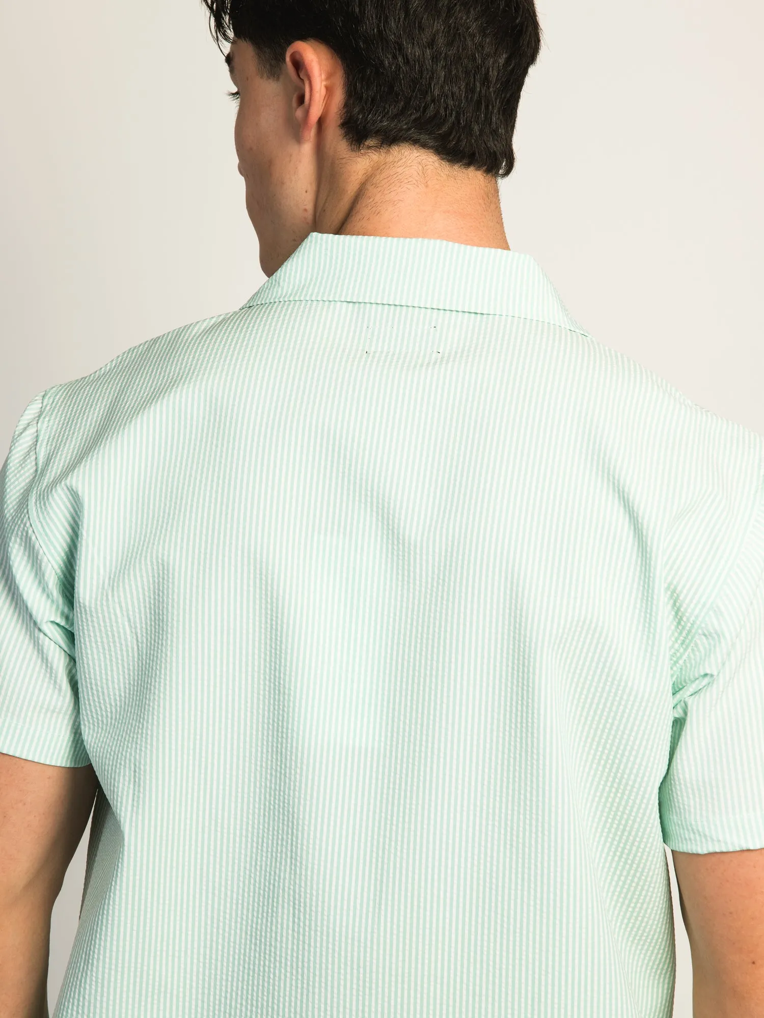 ISLAND HAZE SEERSUCKER SHORT SLEEVE WOVEN SHIRT - SKY BLUE sold by Boathouse product image thumbnail 5