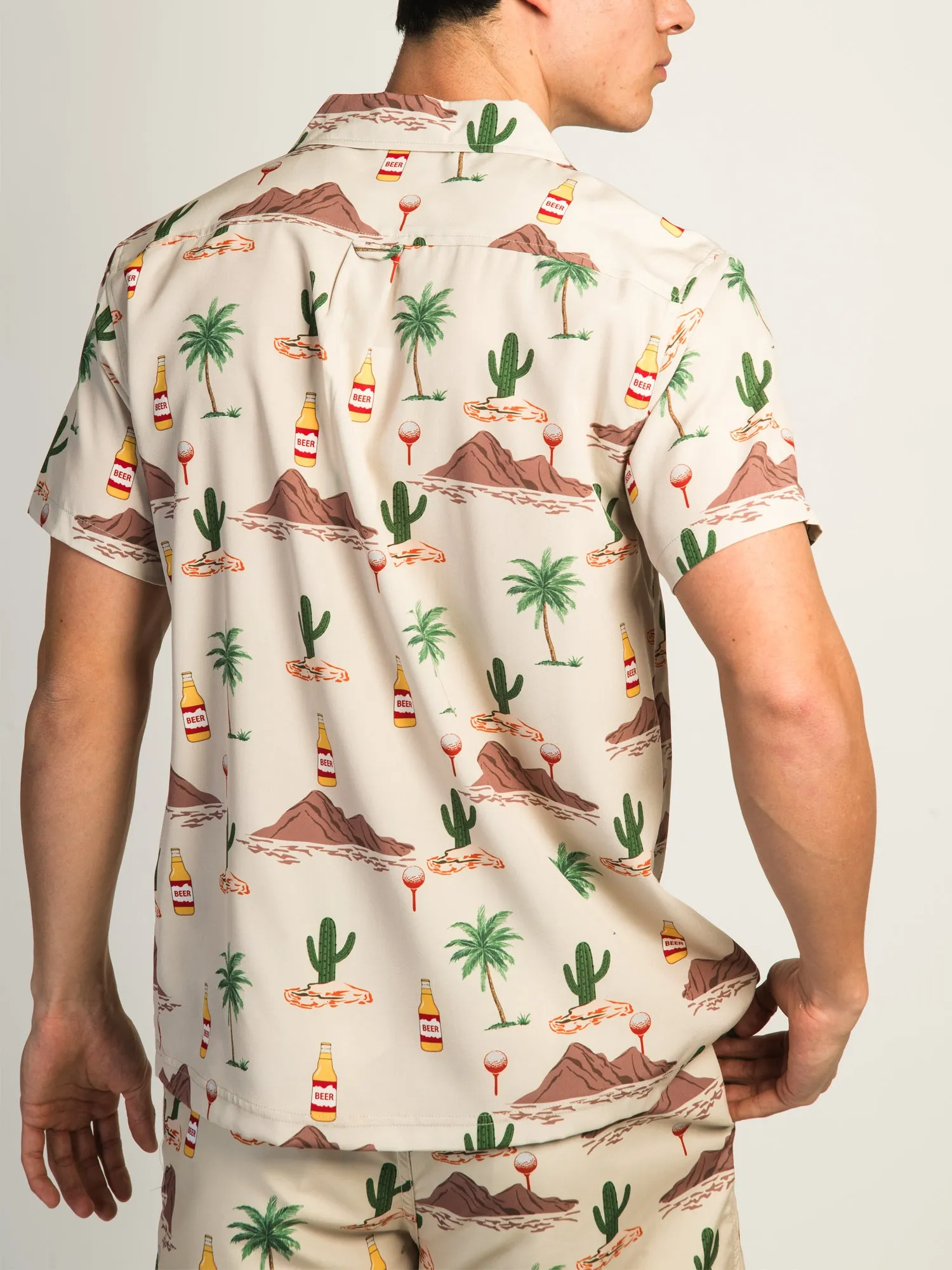 ISLAND HAZE SCOTTSDALE SHORT SLEEVE WOVEN SHIRT - TAUPE sold by Boathouse product image thumbnail 4
