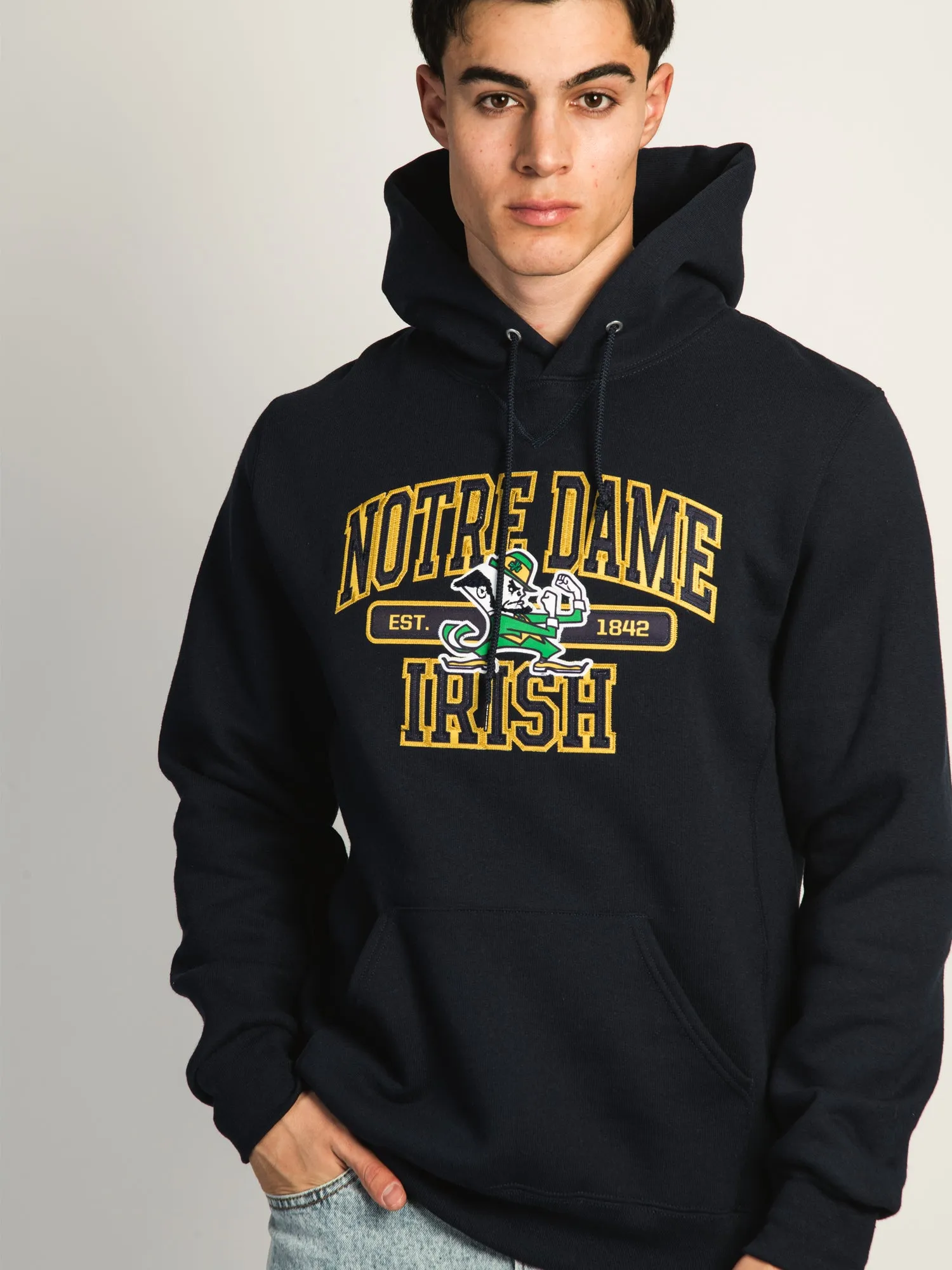 VARSITY NOTRE DAME PULLOVER HOODIE - NAVY sold by Boathouse product image thumbnail 3