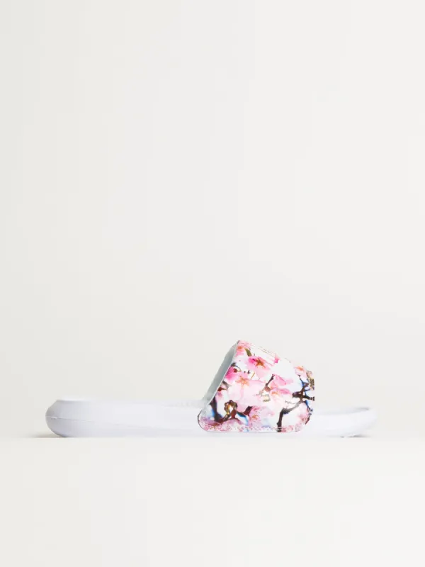 WOMENS NIKE VICTORI ONE SLIDE - WHITE/FLORAL PRINT sold by Boathouse