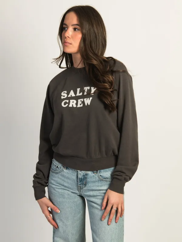 SALTY CREW FIRST MATE APPLIQUE CREWNECK sold by Boathouse