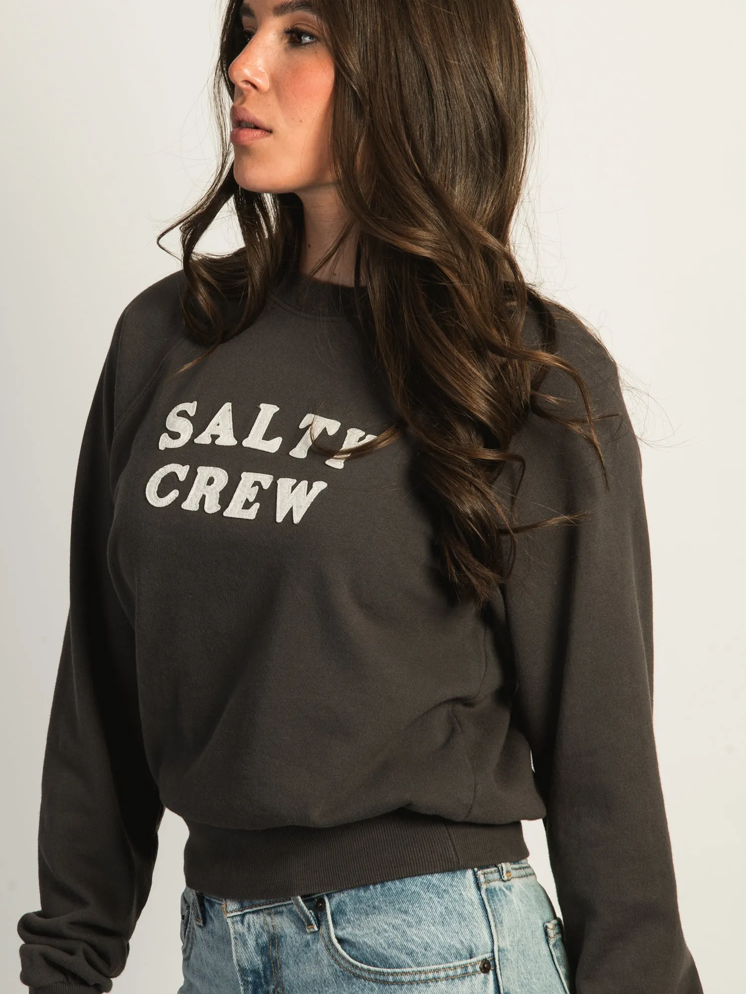 SALTY CREW FIRST MATE APPLIQUE CREWNECK sold by Boathouse product image thumbnail 3