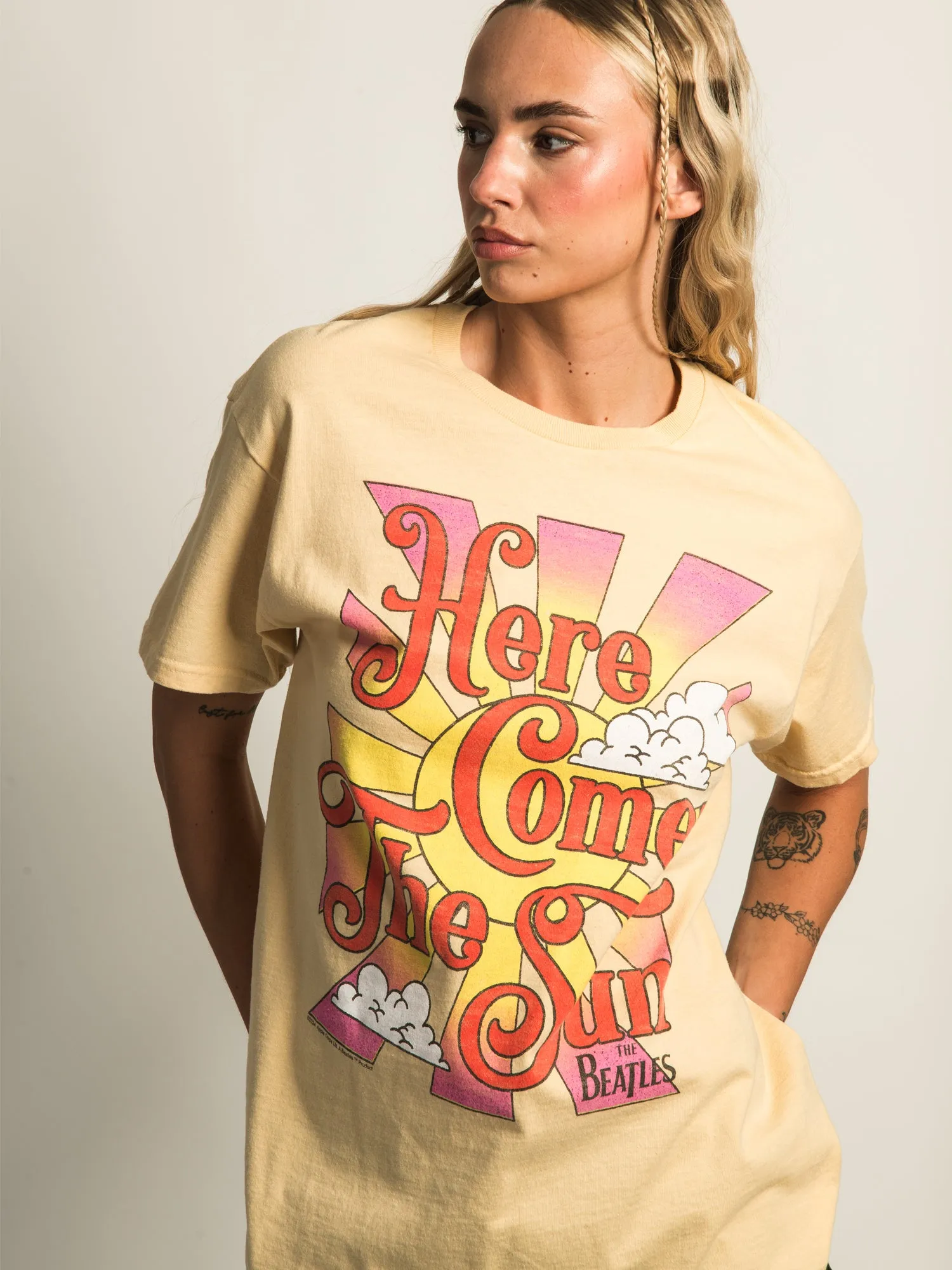 JUNK FOOD CLOTHING HERE COMES THE SUN T-SHIRT sold by Boathouse