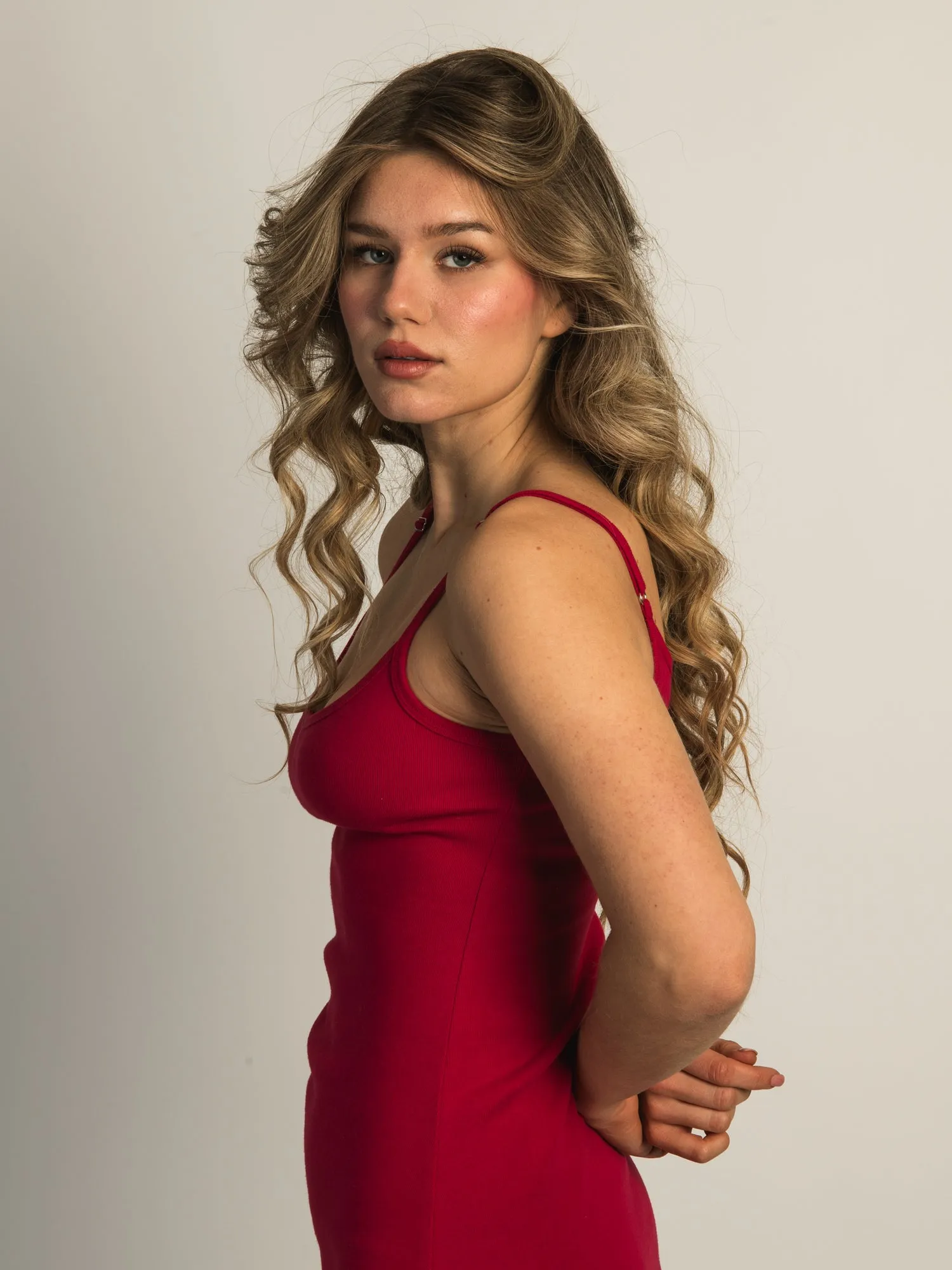 HARLOW SOFIA DRESS - PORT RED sold by Boathouse product image thumbnail 4
