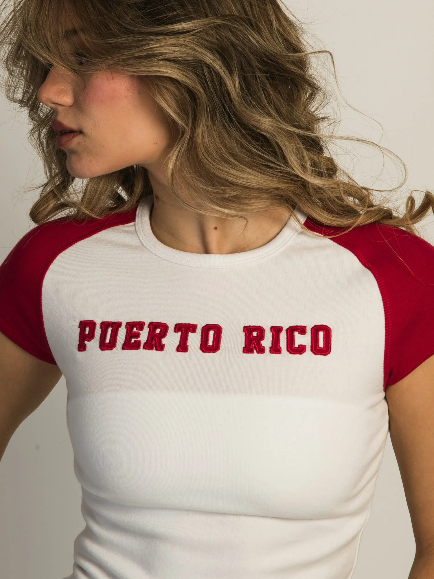HARLOW MISSY APPLIQUE TEE - PUERTO RICO sold by Boathouse product image thumbnail 3