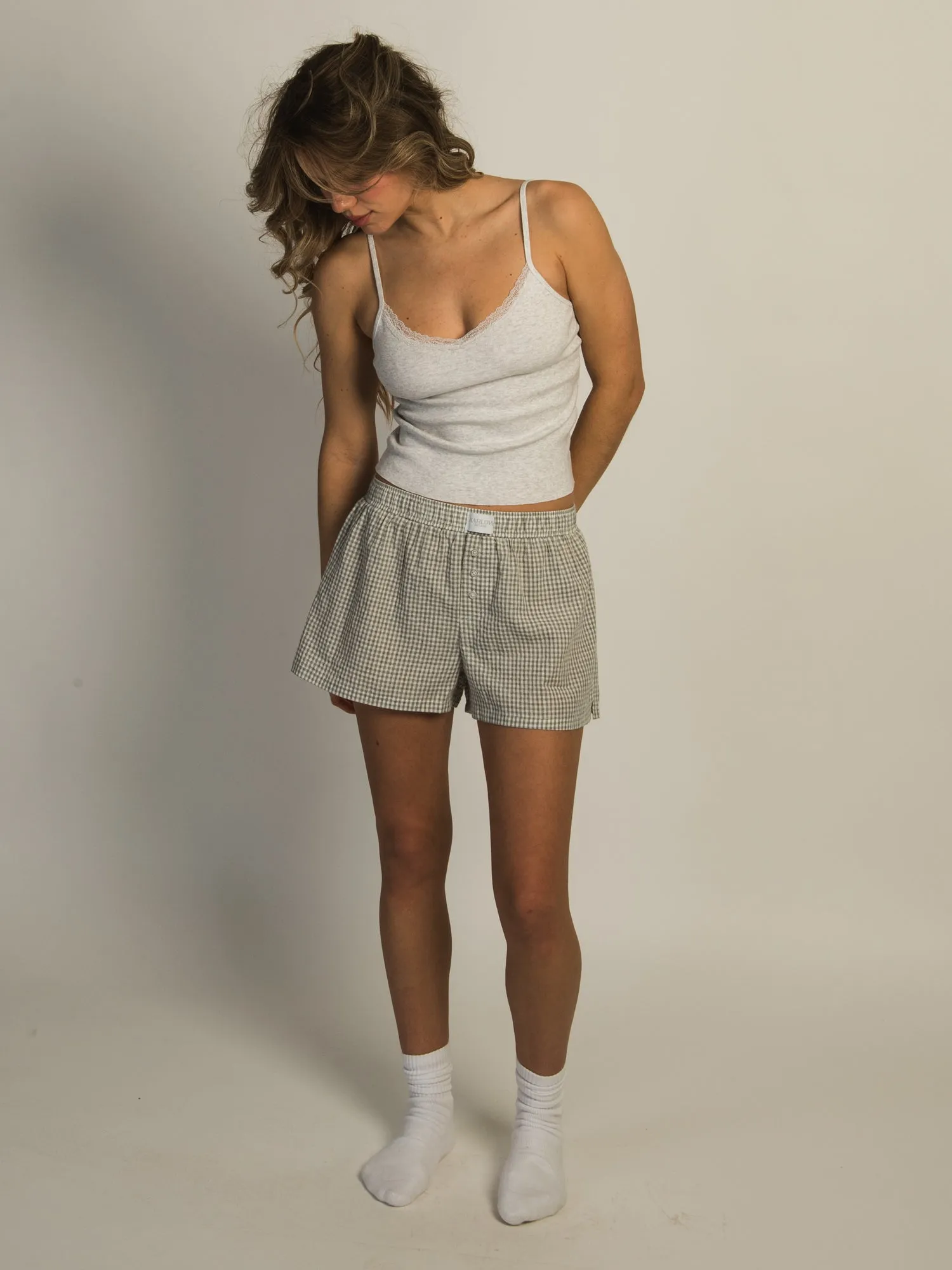 HARLOW TAYLOR BOXER SHORT - GREY sold by Boathouse product image thumbnail 2