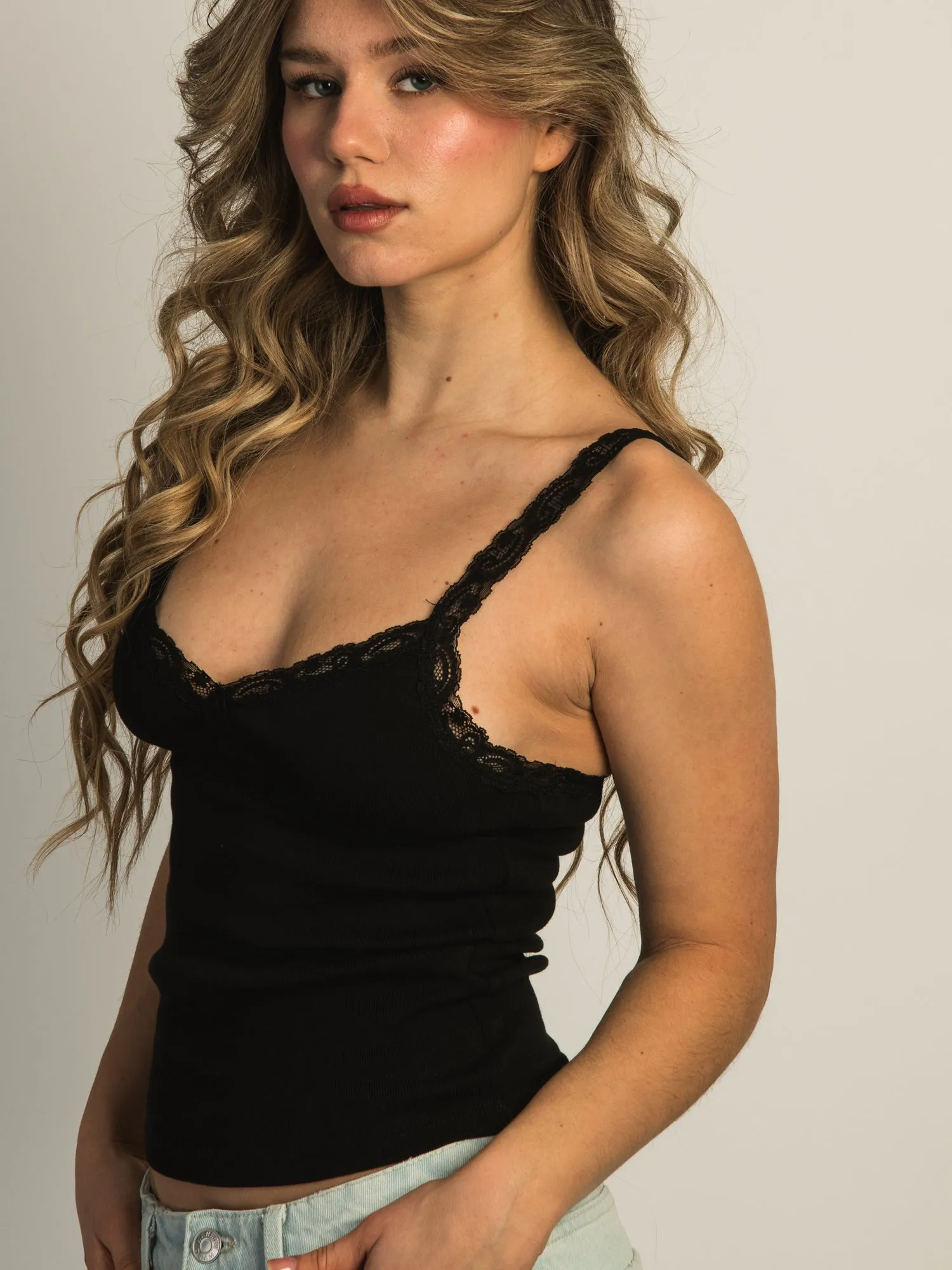 HARLOW LENI TANK - BLACK sold by Boathouse product image thumbnail 4