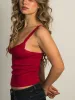 HARLOW LENI TANK TOP - PORT RED sold by Boathouse