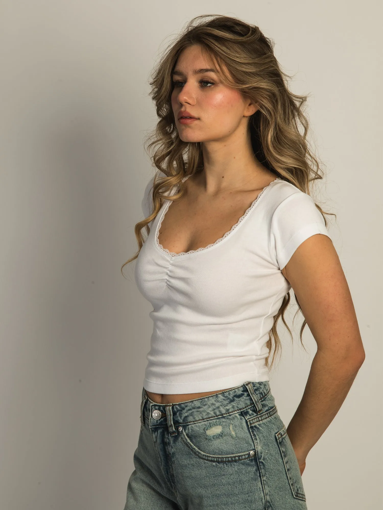 HARLOW EMMA TEE - WHITE sold by Boathouse product image thumbnail 3