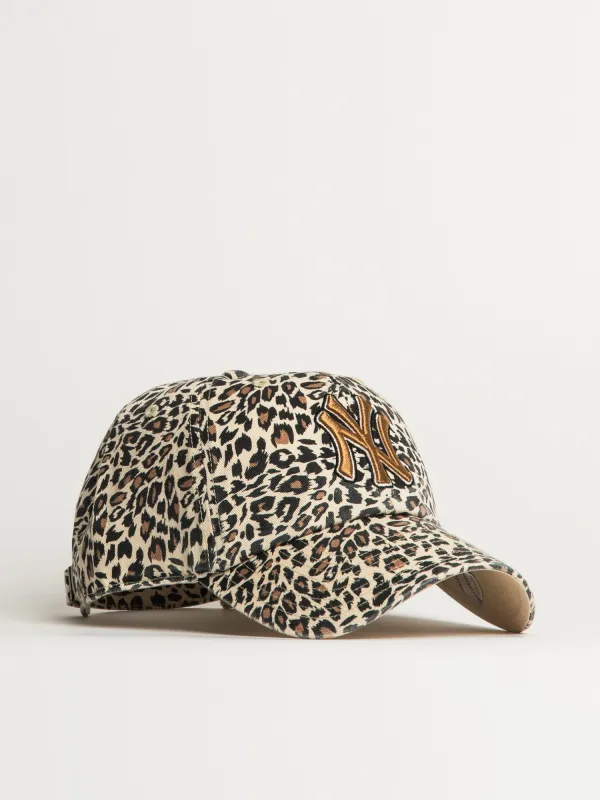47 LISA LEOPARD CLEAN UP CAP - YANKEES made by 47