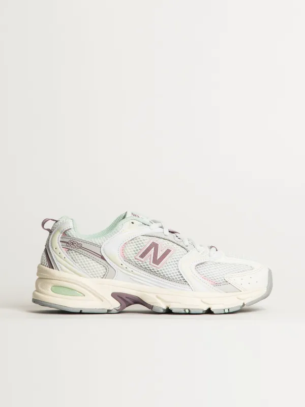 WOMENS NEW BALANCE THE 530 SNEAKER - SEA SALT/ICE WINE sold by Boathouse