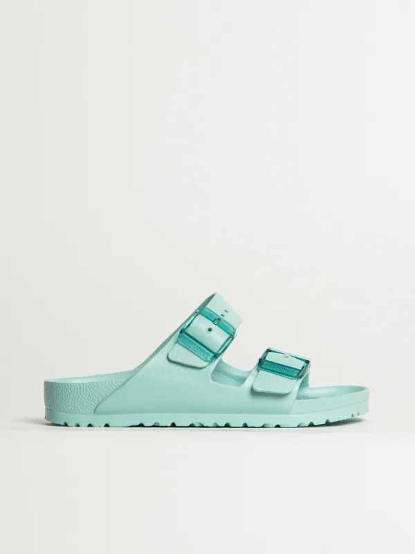 WOMENS BIRKENSTOCK ARIZONA STEALTH EVA SANDALS - MEDIUM/NARROW - AQUA sold by Boathouse