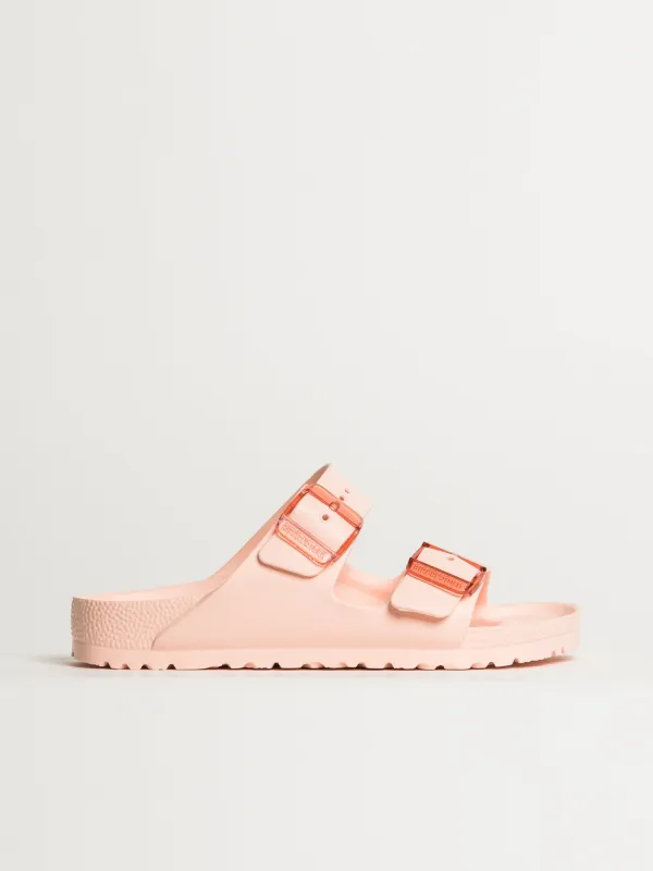 WOMENS BIRKENSTOCK ARIZONA STEALTH EVA SANDALS - MEDIUM/NARROW - LIGHT ROSE sold by Boathouse
