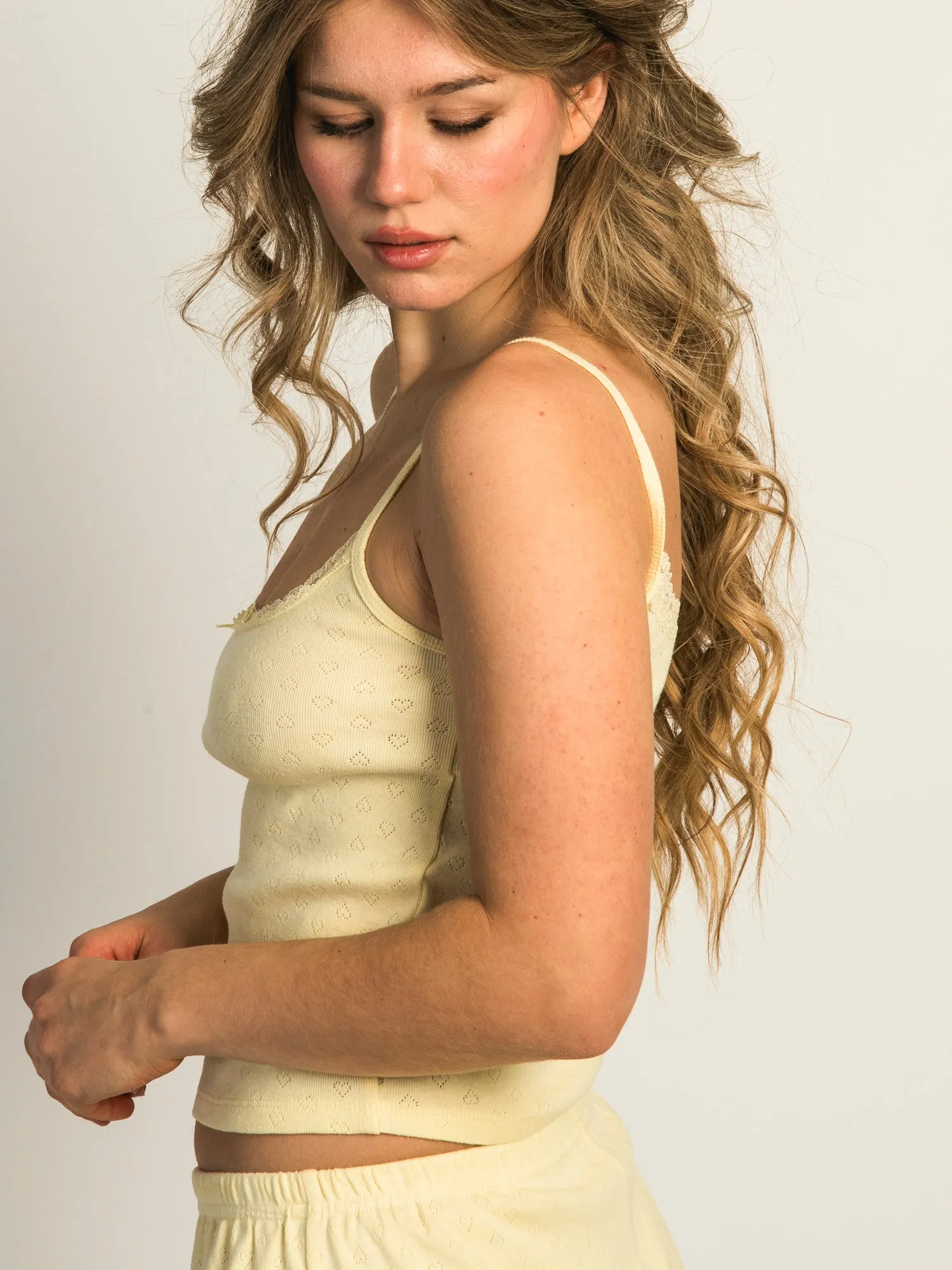 HARLOW MALLORY HEART TANK TOP - YELLOW sold by Boathouse product image thumbnail 4