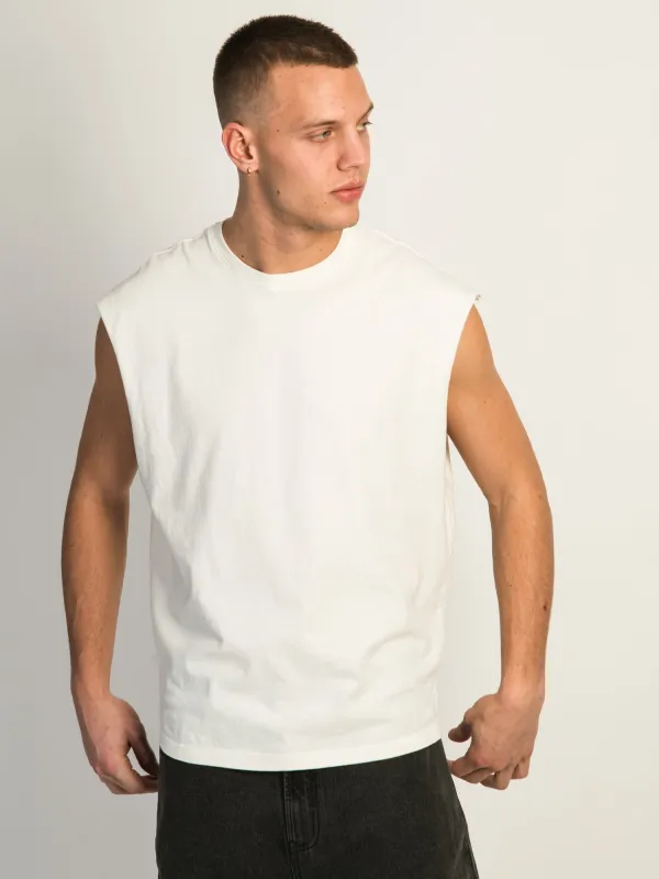 KOLBY MUSCLE TANK TOP - OFF WHITE sold by Boathouse