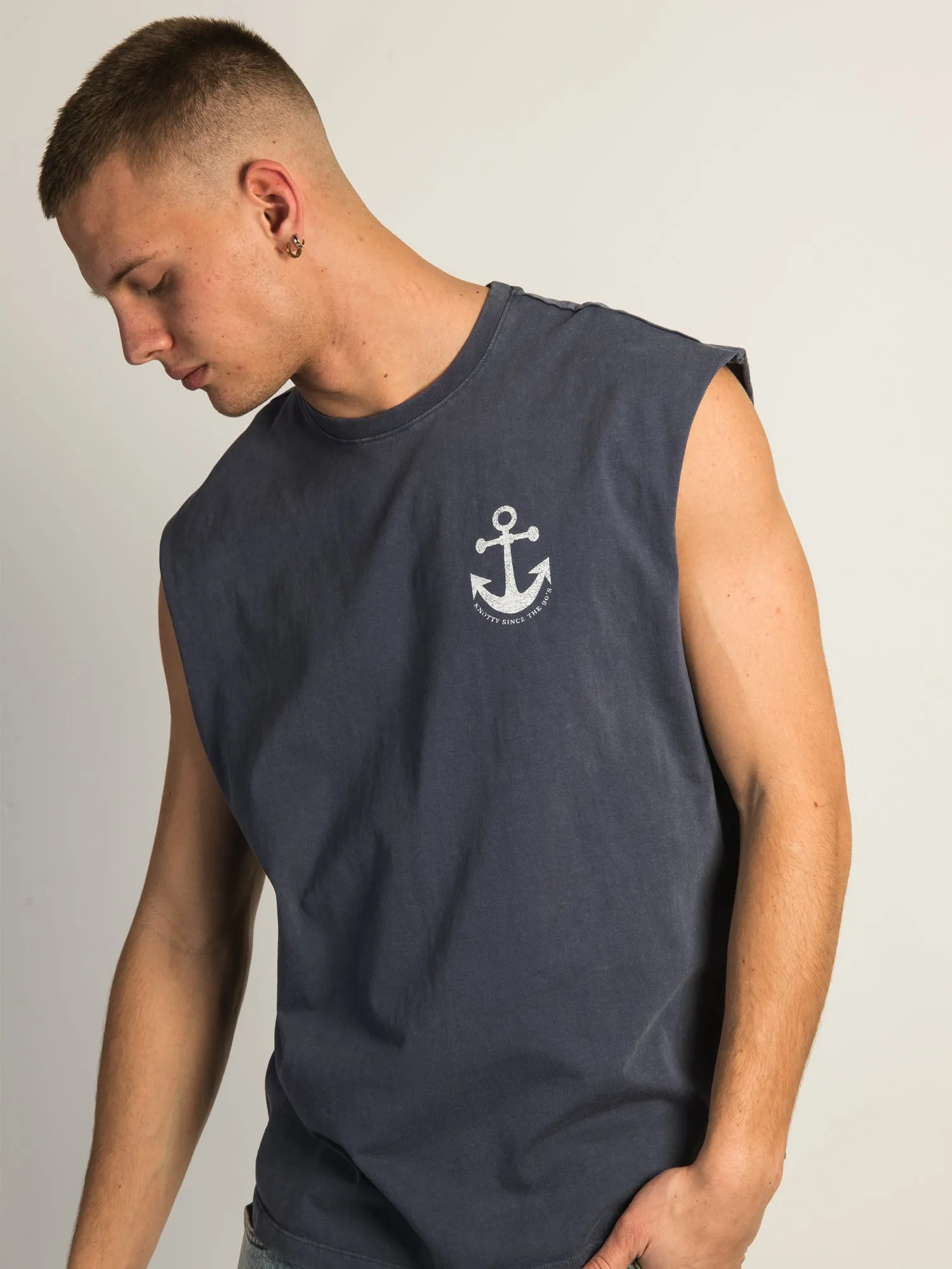 KOLBY GRAPHIC MUSCLE TANK TOP - BLUE sold by Boathouse product image thumbnail 2