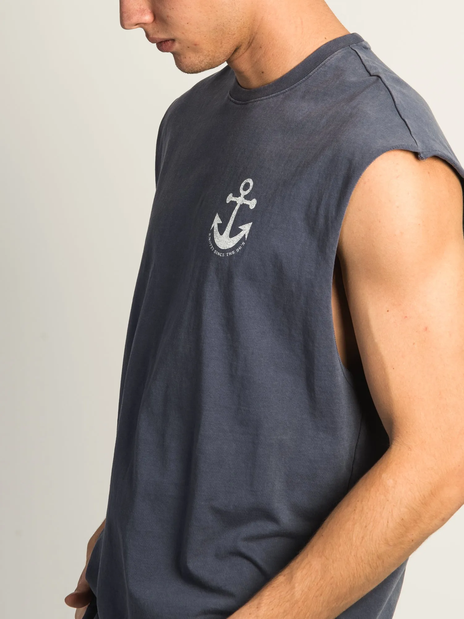 KOLBY GRAPHIC MUSCLE TANK TOP - BLUE sold by Boathouse product image thumbnail 5