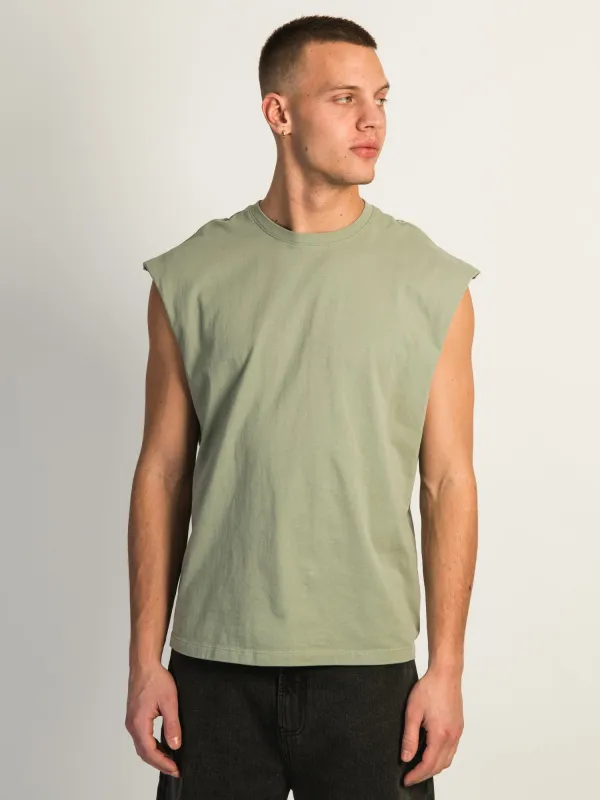 KOLBY MUSCLE TANK TOP - SAGE sold by Boathouse