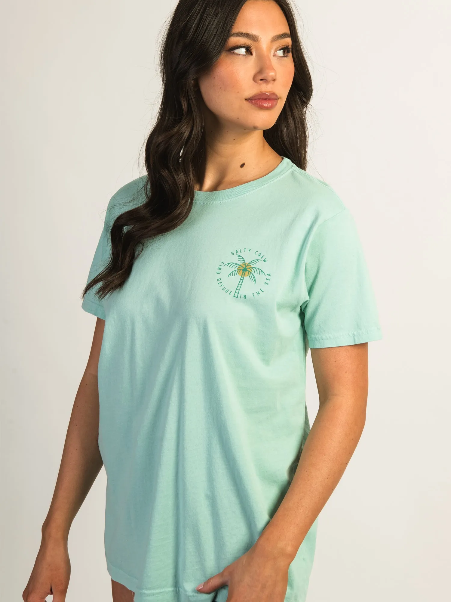 SALTY CREW QUEEN PALM BOYFRIEND T-SHIRT sold by Boathouse product image thumbnail 4