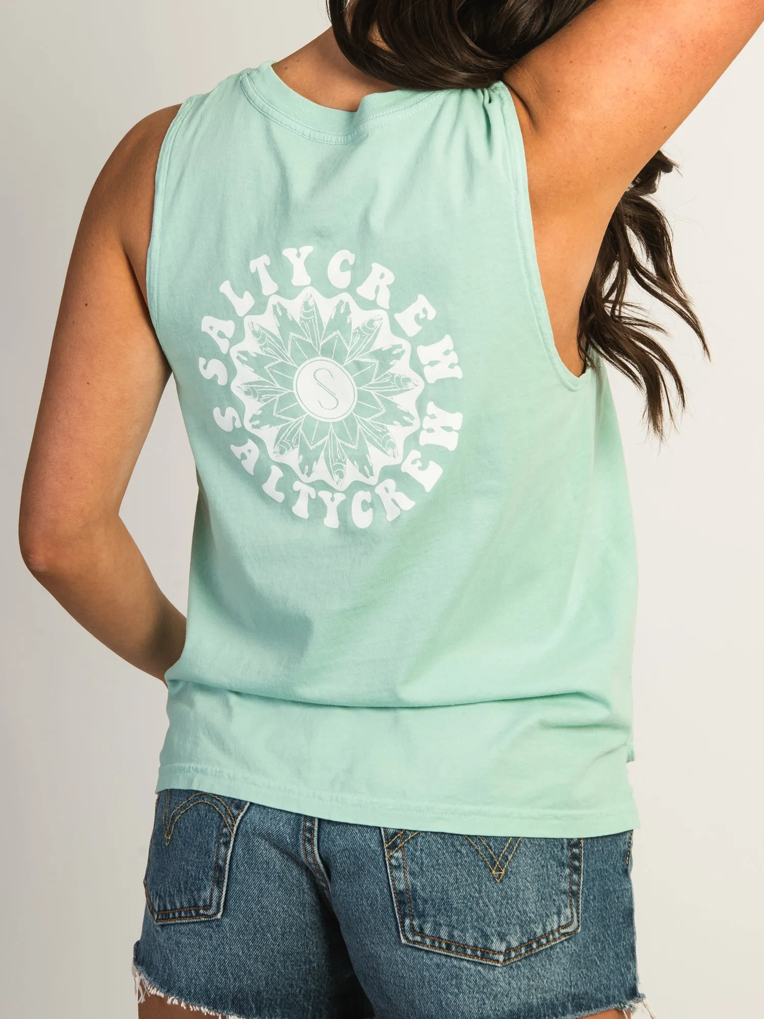 SALTY CREW FLOWER POWER MUSCLE TANK TOP sold by Boathouse product image thumbnail 4