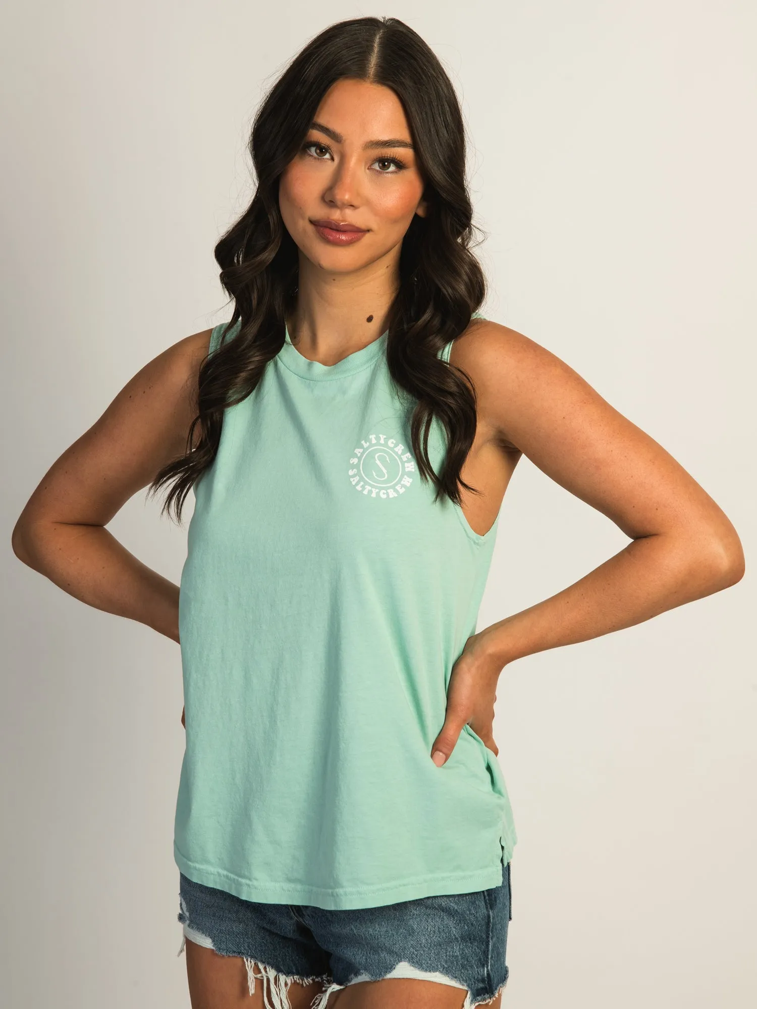 SALTY CREW FLOWER POWER MUSCLE TANK TOP sold by Boathouse product image thumbnail 2