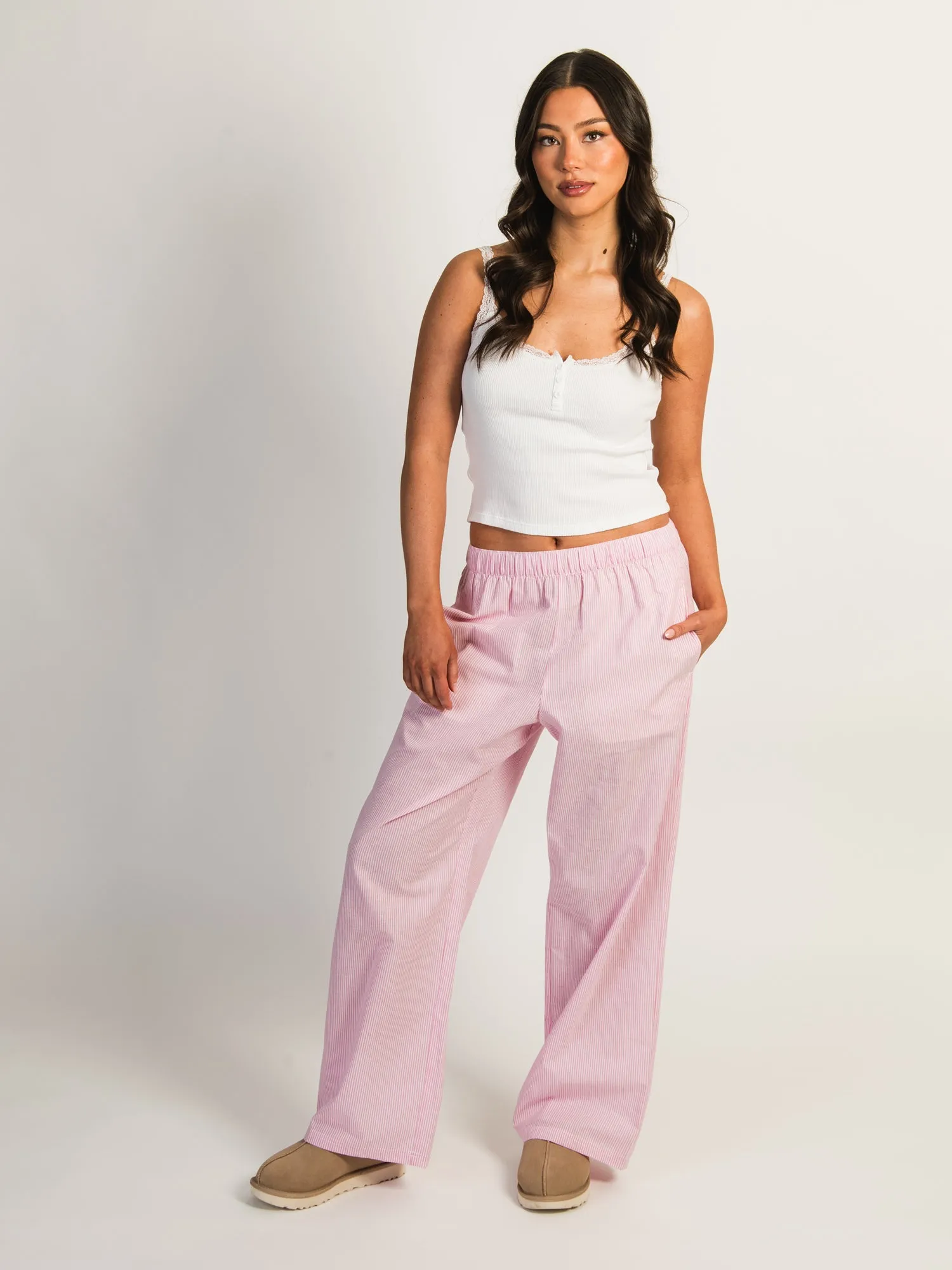 HARLOW TAYLOR PANT - PINK/WHITE sold by Boathouse product image thumbnail 2