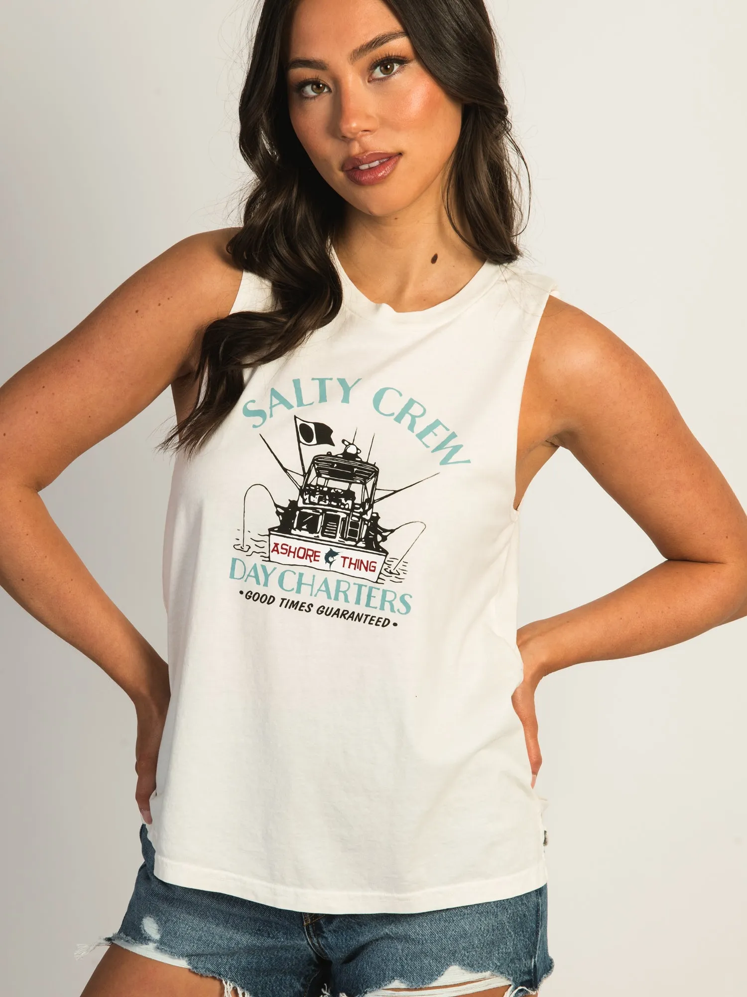 SALTY CREW FISHING CREW MUSCLE TANK TOP sold by Boathouse product image thumbnail 3