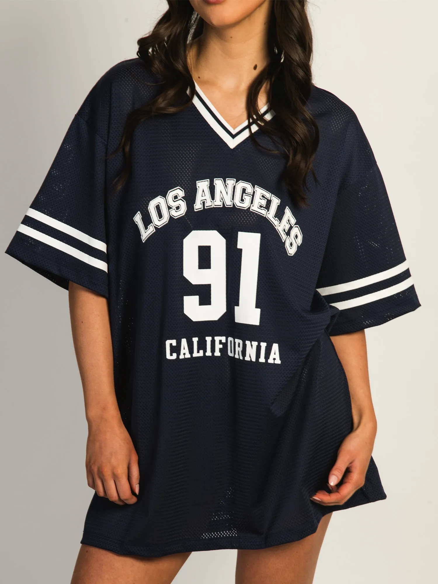 PRINCESS POLLY MICHAIL JERSEY MINI DRESS - NAVY sold by Boathouse product image thumbnail 3