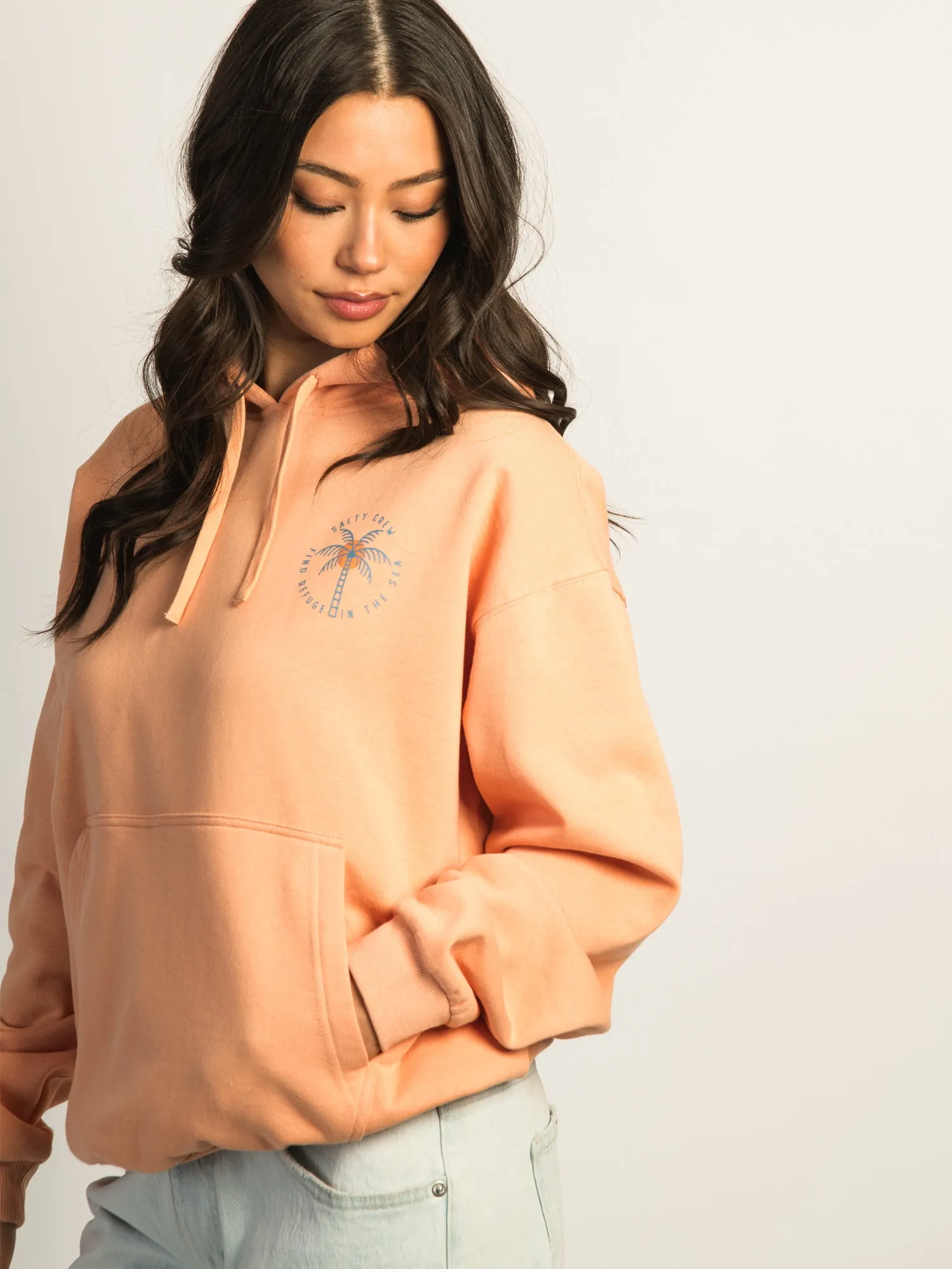 SALTY CREW QUEEN PALM PULL OVER HOODIE sold by Boathouse product image thumbnail 4