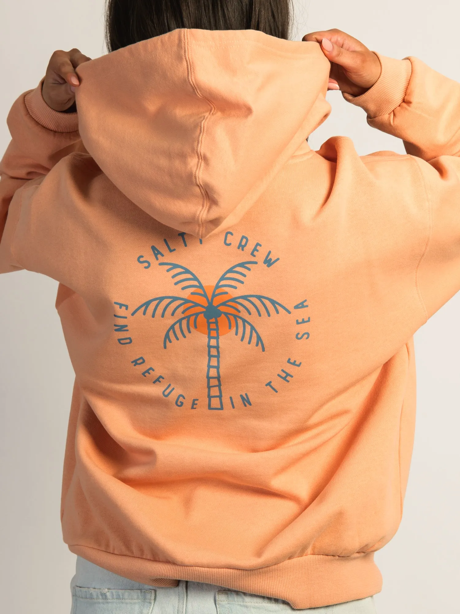 SALTY CREW QUEEN PALM PULL OVER HOODIE sold by Boathouse product image thumbnail 5
