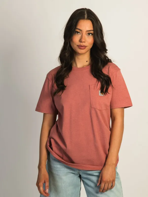 CARHARTT WORKWEAR POCKET T-SHIRT - ROSE sold by Boathouse